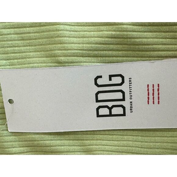 BDG Urban Outfitters Women's Green Cropped Tank Top Size L - Picture 5 of 7